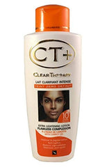 CT+ Clear Therapy Extra Lightening Lotion bottle for even skin tone and smooth application