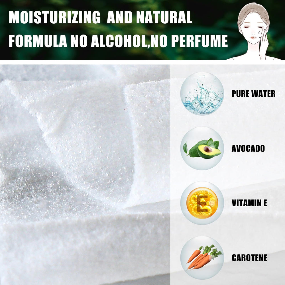 Texture non tissée robuste des lingettes Ctosree pour démaquillage efficace.