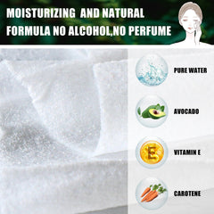 Texture non tissée robuste des lingettes Ctosree pour démaquillage efficace.