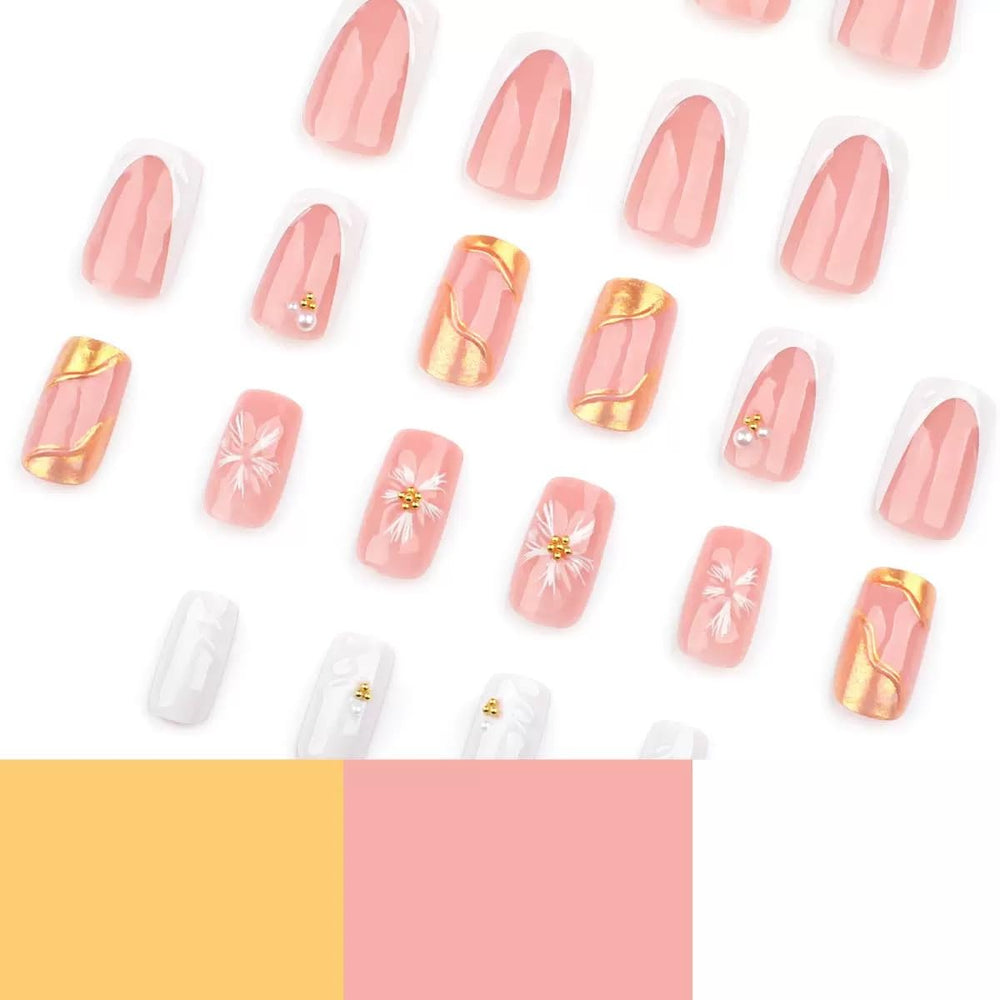 CTTHNBD kit uñas 24 piezas, listo para aplicar en casa.