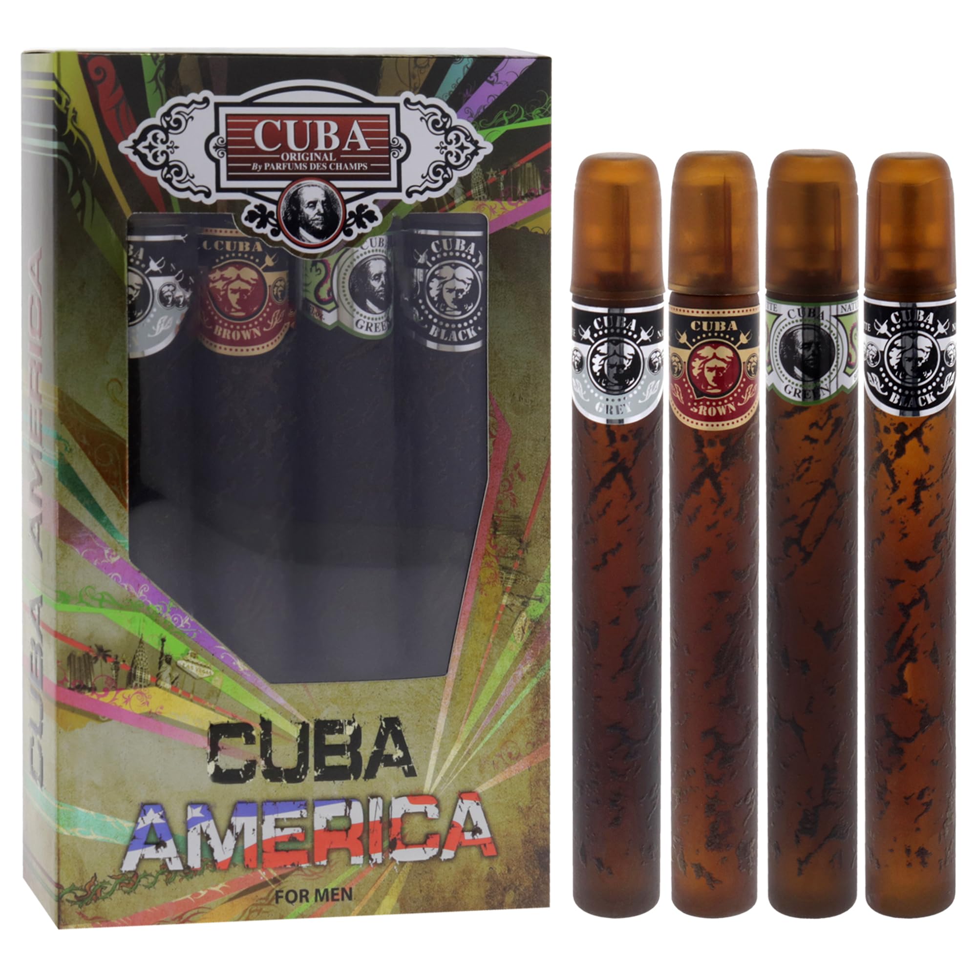 Cuba America frascos 4x35ml verde: opción fresca para días casuales