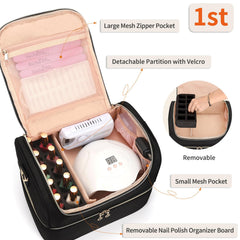 CUBETASTIC organizador de doble capa con 10 ranuras, mantén tus esmaltes organizados.