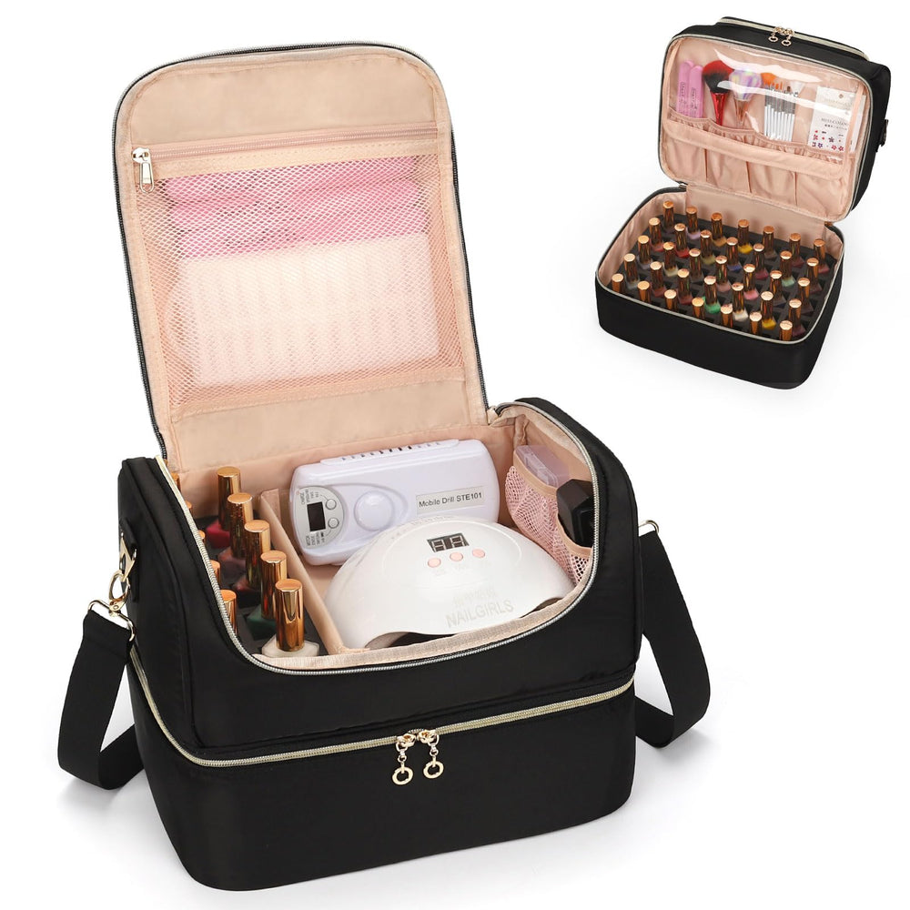 CUBETASTIC Organizador de esmaltes con capacidad para 45 botellas, perfecto para estudio o viaje.