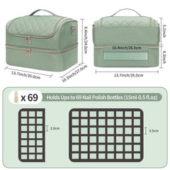 Cubetastic organizador esmaltes con lámpara LED integrada para sesiones.