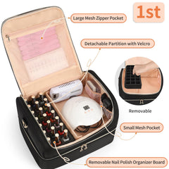 CUBETASTIC organizador esmaltes con diseño de doble capa para mayor capacidad
