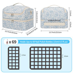 CUBETASTIC Sac de transport pour manucure avec lampe à DEL