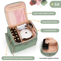CUBETASTIC tablero organizador 10 ranuras para esmaltes, orden rapido y accesible.