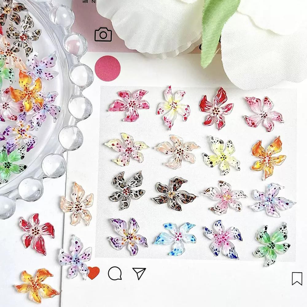 CUBLIVE adornos uñas resina suave para decoración elegante.