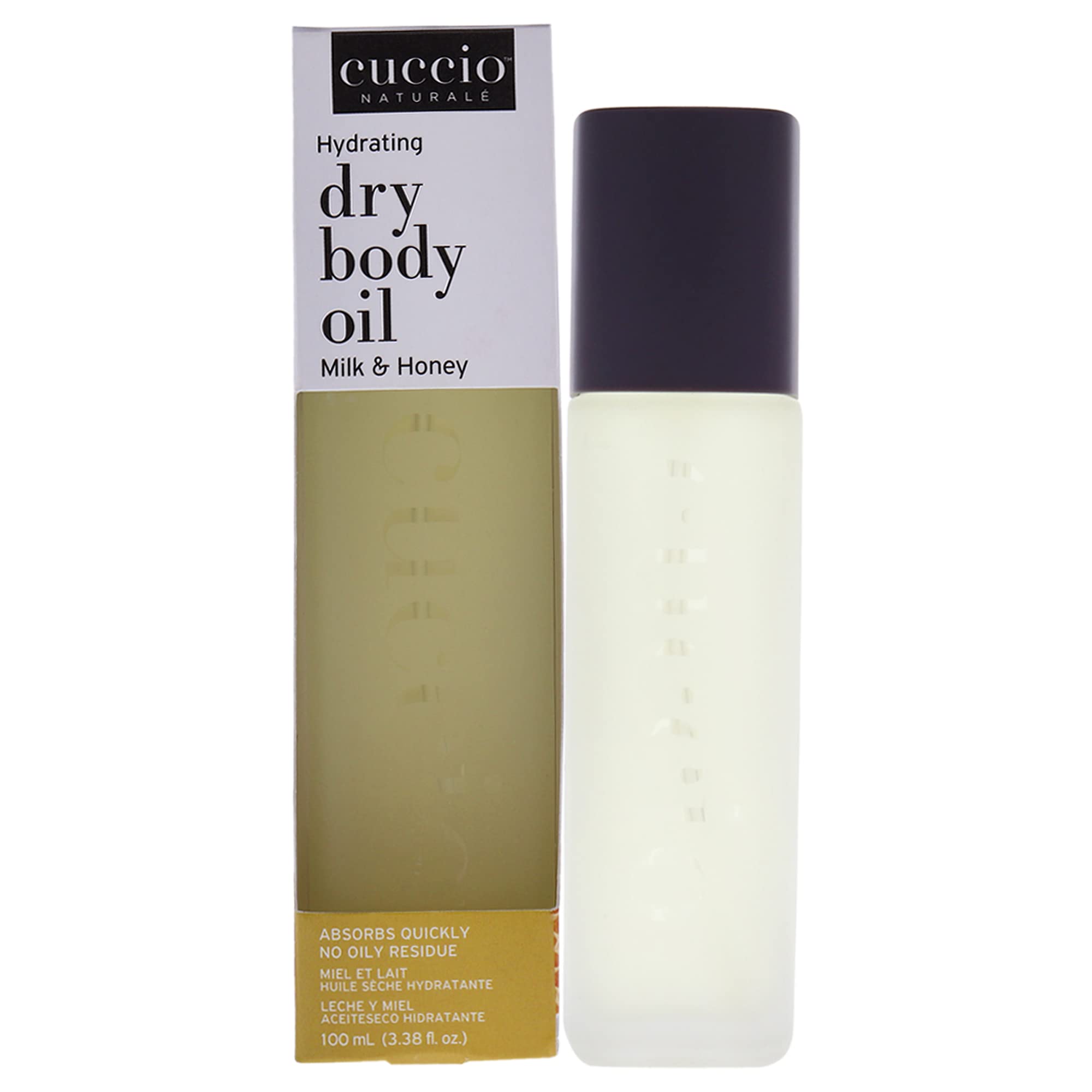 Cuccio Naturale Aceite Corporal Seco Leche Miel: derrame para hidratación rápida de la piel.