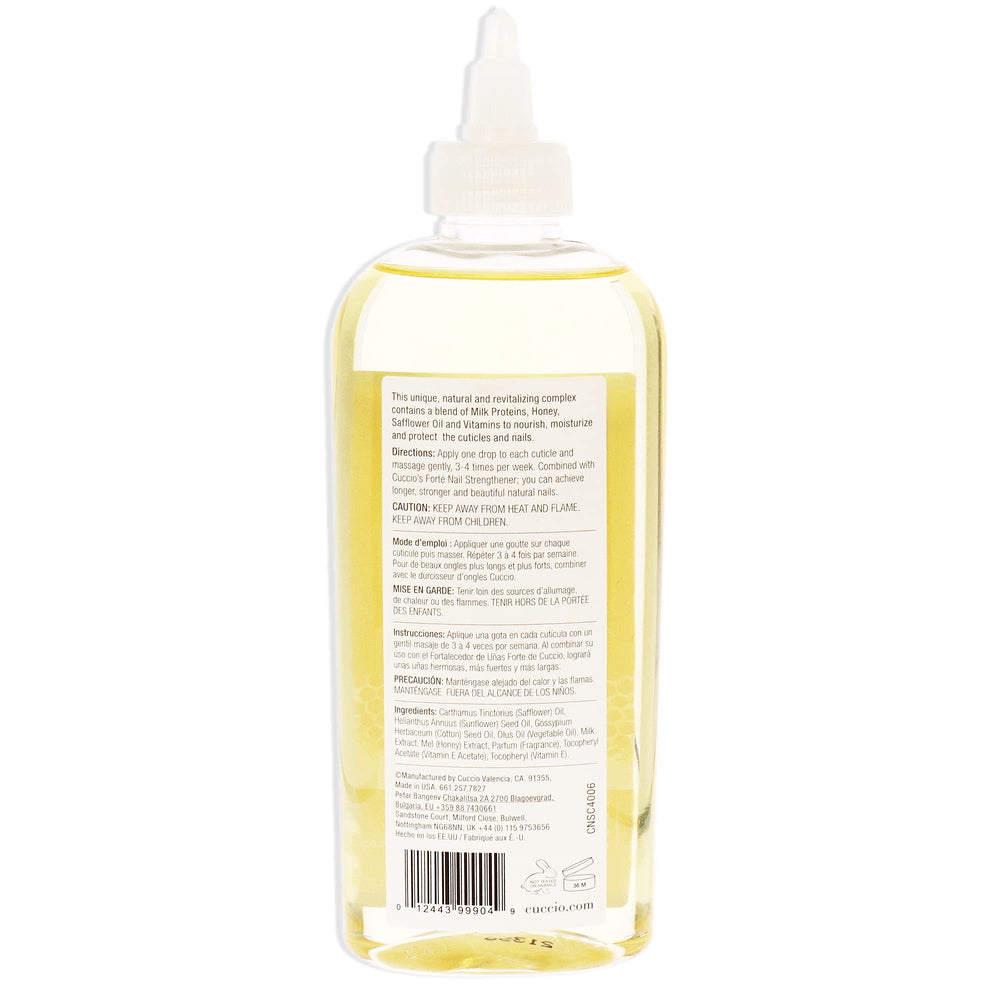 Cuccio Naturale Aceite Revitalizante para Cutículas, aplicación suave para uñas fuertes y brillo natural
