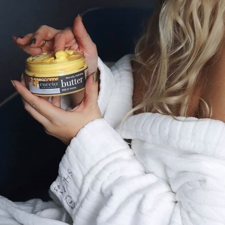 Cuccio Naturale Butter Blends cuidado diario para manos, brazos y piernas.