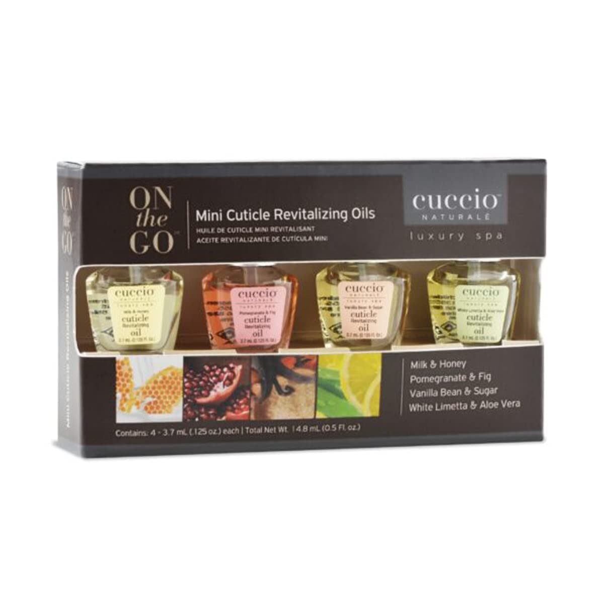 Cuccio Naturale Mini Aceites Cutícula Leche y Miel: ritual suave para uñas hidratadas.