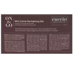 Cuccio Naturale Mini Aceites Cutícula Vainilla y Azúcar: aroma reconfortante para el cuidado diario.