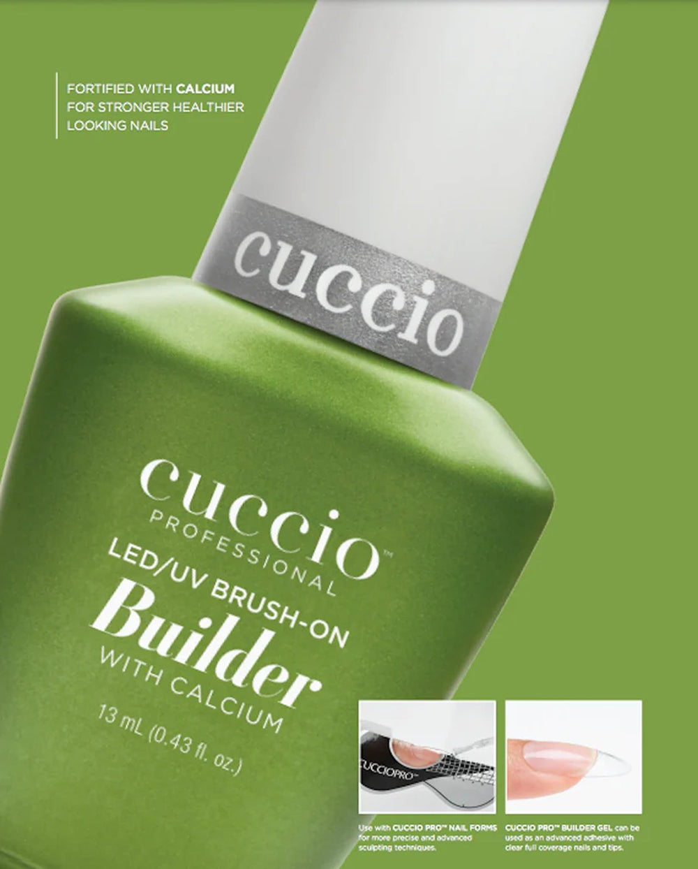 Cuccio Pro Builder Gel secado rápido con LED/UV para uñas lisas