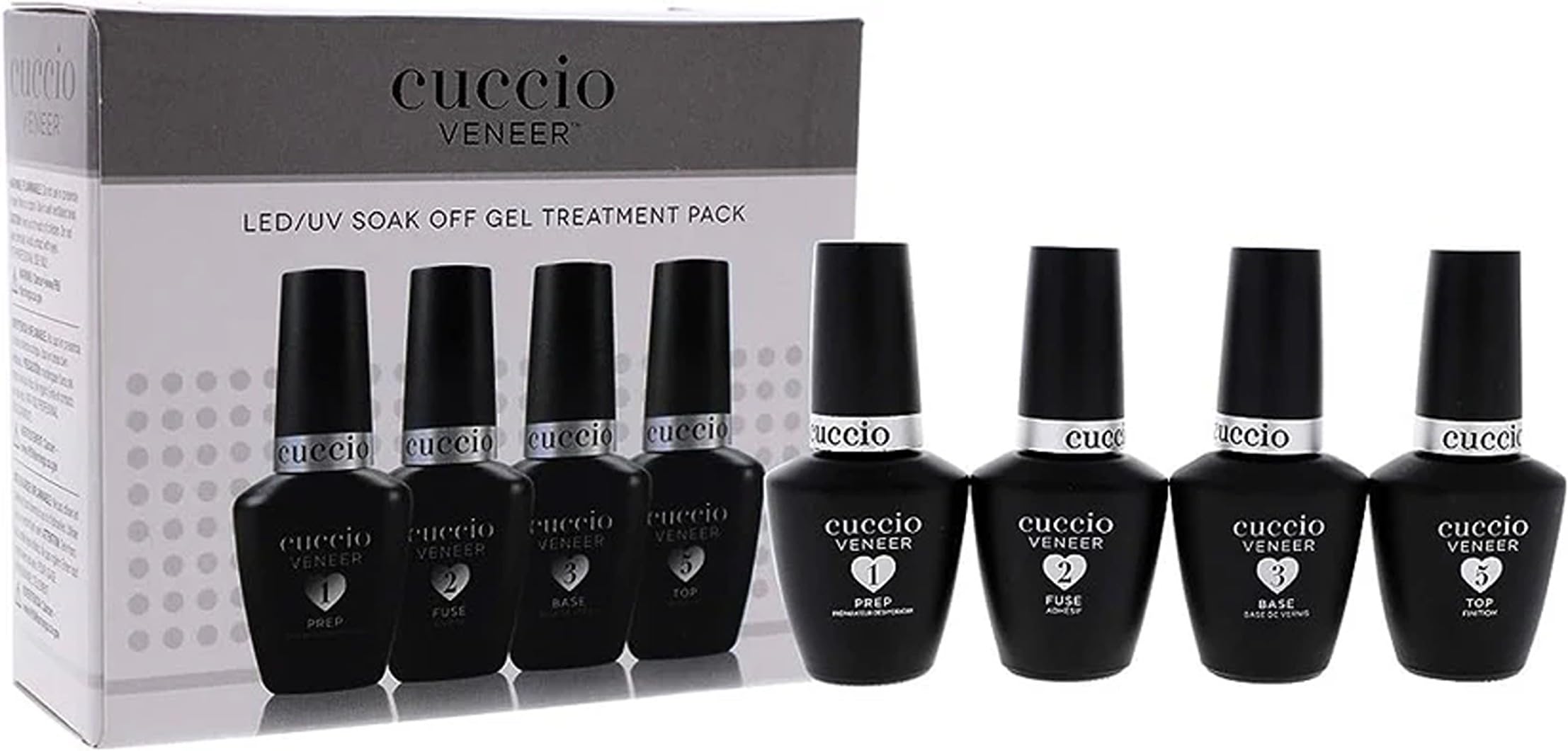Cuccio Veneer Prep, limpieza y deshidratación para adhesión óptima.
