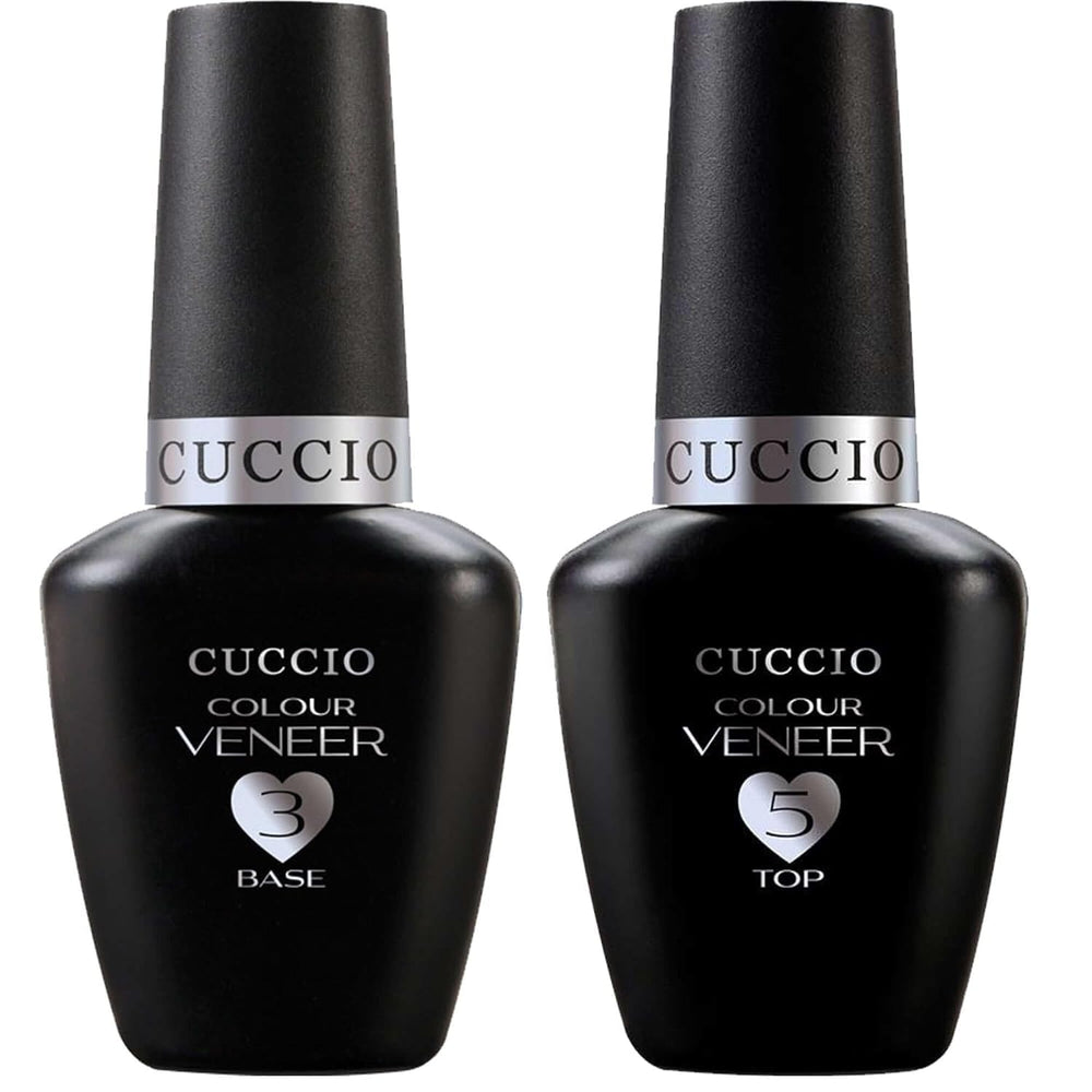 Cuccio Veneer Top, acabado brillante que protege la manicura.