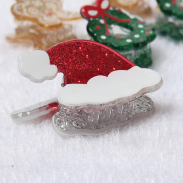 Cuizhiyu Clips Navidad mini uso diario para peinados sencillos y festivos.