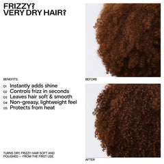 CULISE Huile capillaire coréenne contrôle le frisottis pour une coiffure plus lisse.