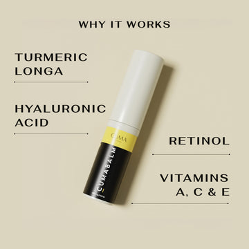 Textura ligera de CumaBalm, ideal para uso con maquillaje diario.