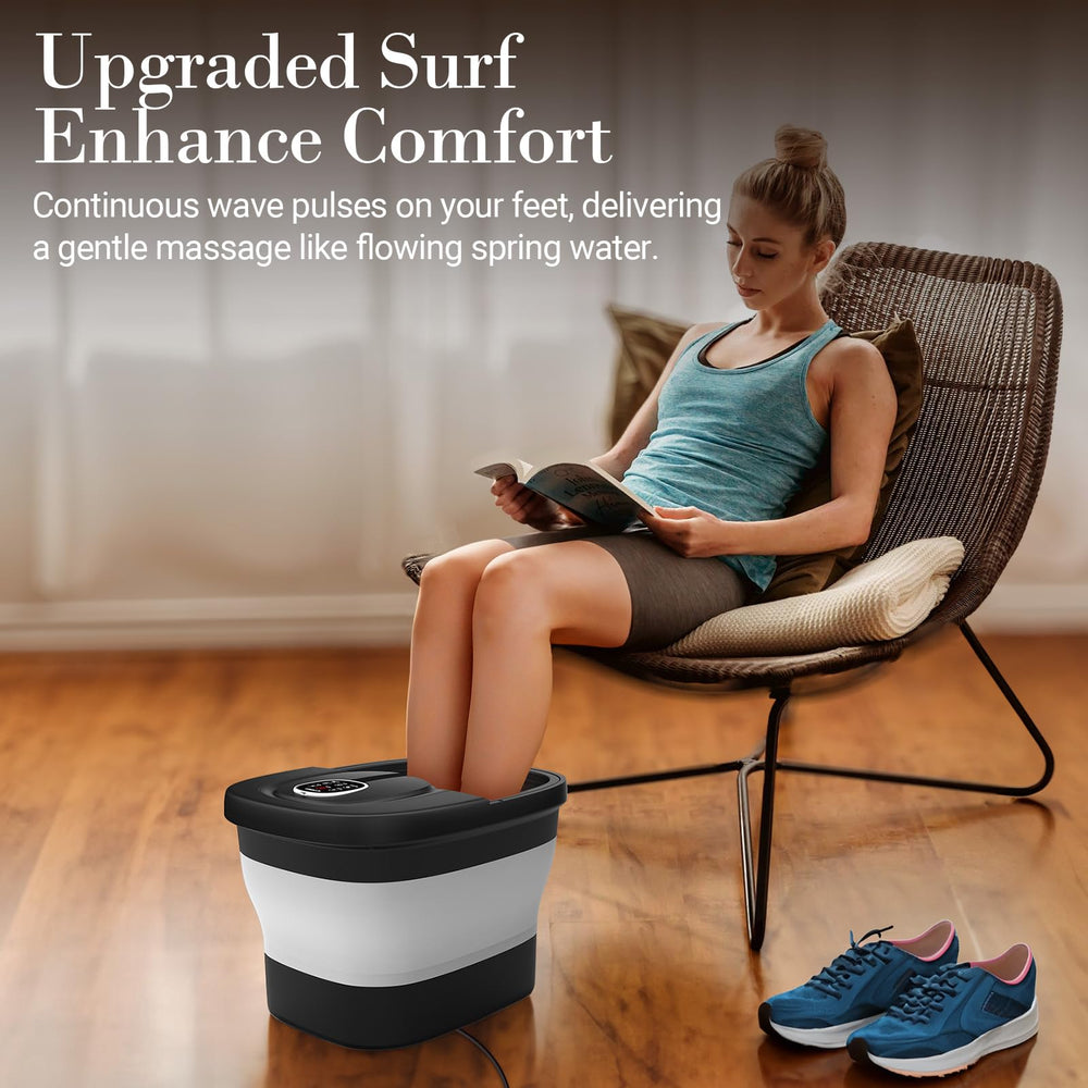 CuPiLo Foot Spa: control remoto magnético para manejo cómodo.