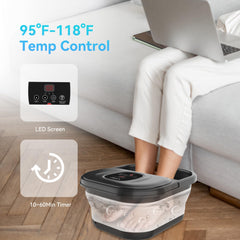 CuPiLo spa para pies con luz roja para crear un ambiente de relajación.