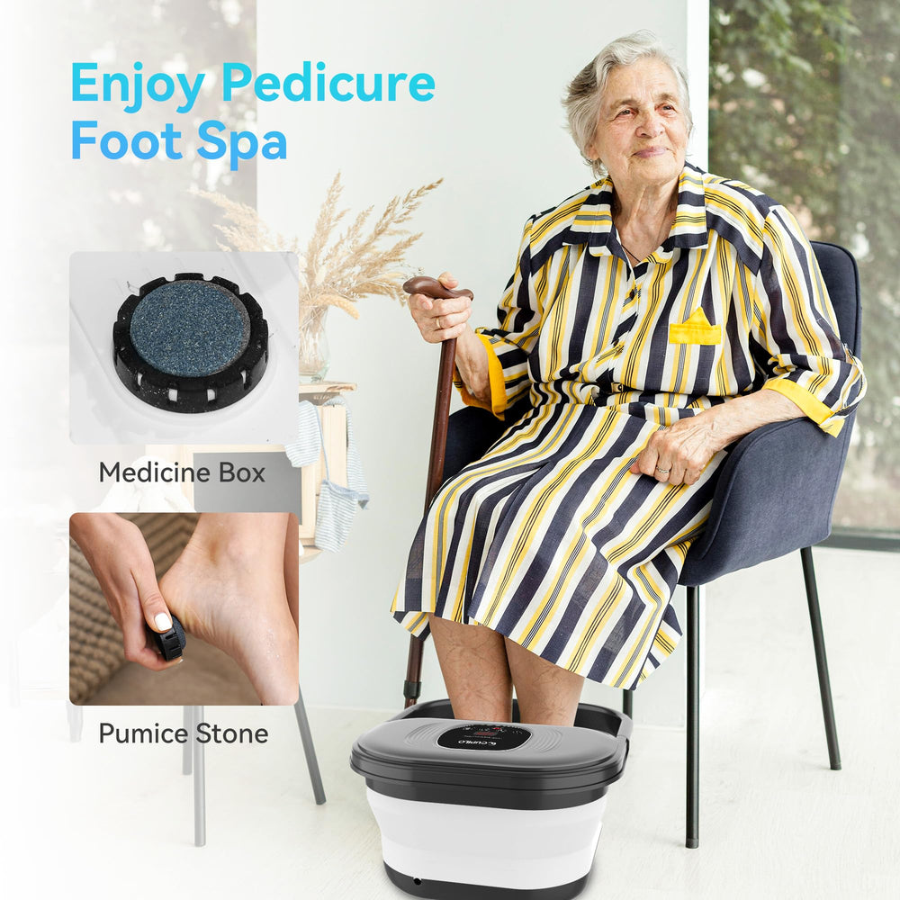 CuPiLo spa para pies ofrece masaje en los pies para relajar músculos tras el día.