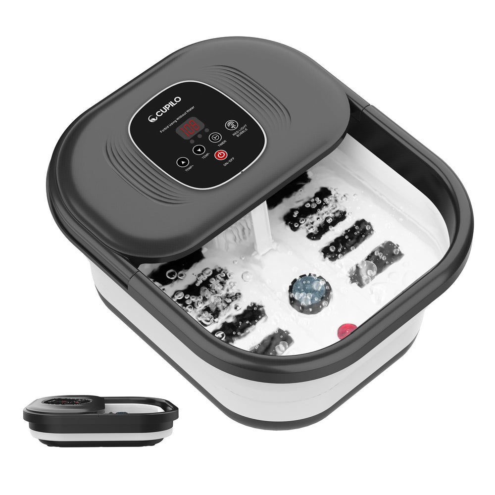 CuPiLo spa para pies con control térmico para mantener una temperatura estable y cómoda.