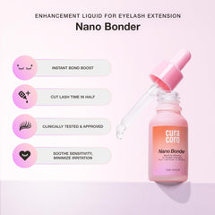 CURACORO Nano Lash Bonder: secado rápido en 3-5 minutos