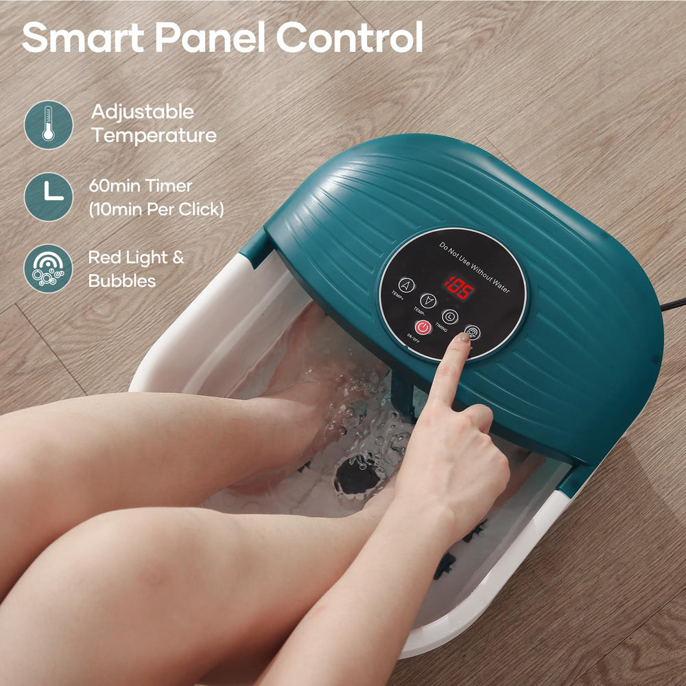 CURECURE spa-pies-calor-ajustable ofrece temperatura cómoda para un baño relajante.