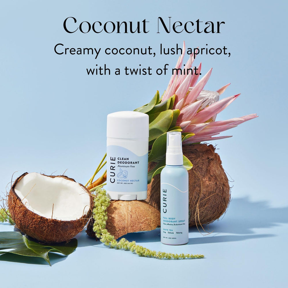 Application douce Curie – Déodorant sans effort grâce à une glisse fluide.