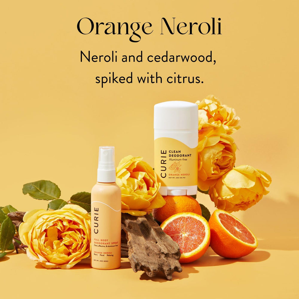 Curie Déodorant Femme Orange Neroli – Sans aluminium pour une routine plus légère.