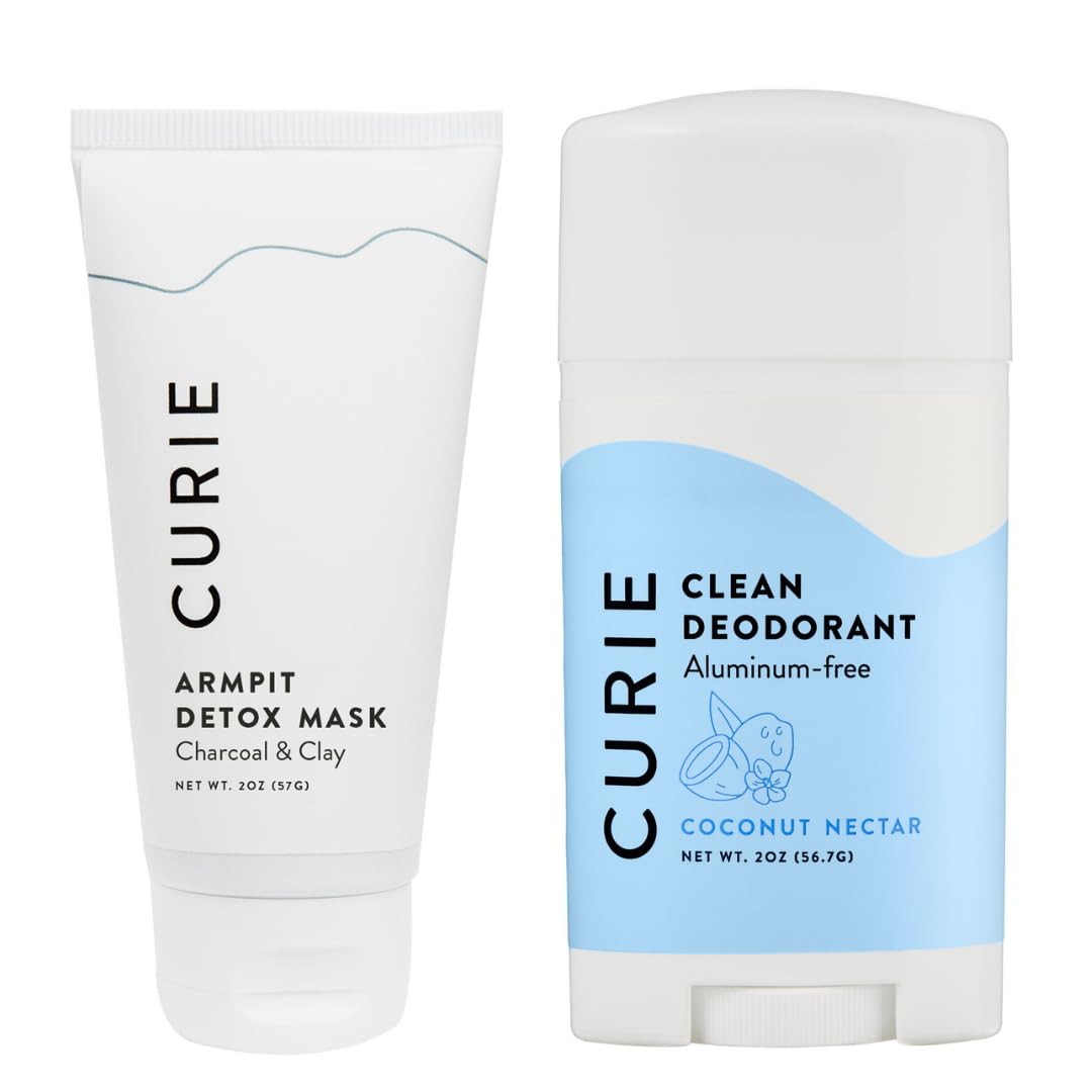 Curie desodorante natural para mujer con néctar de coco en bote, frescura diaria.