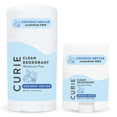 Desodorante Curie Nectar de Coco: aplicación suave para sensación fresca todo el día.