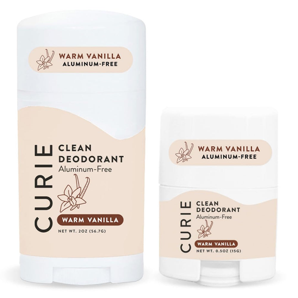 Desodorante Curie Natural en varita con vainilla cálida para uso diario
