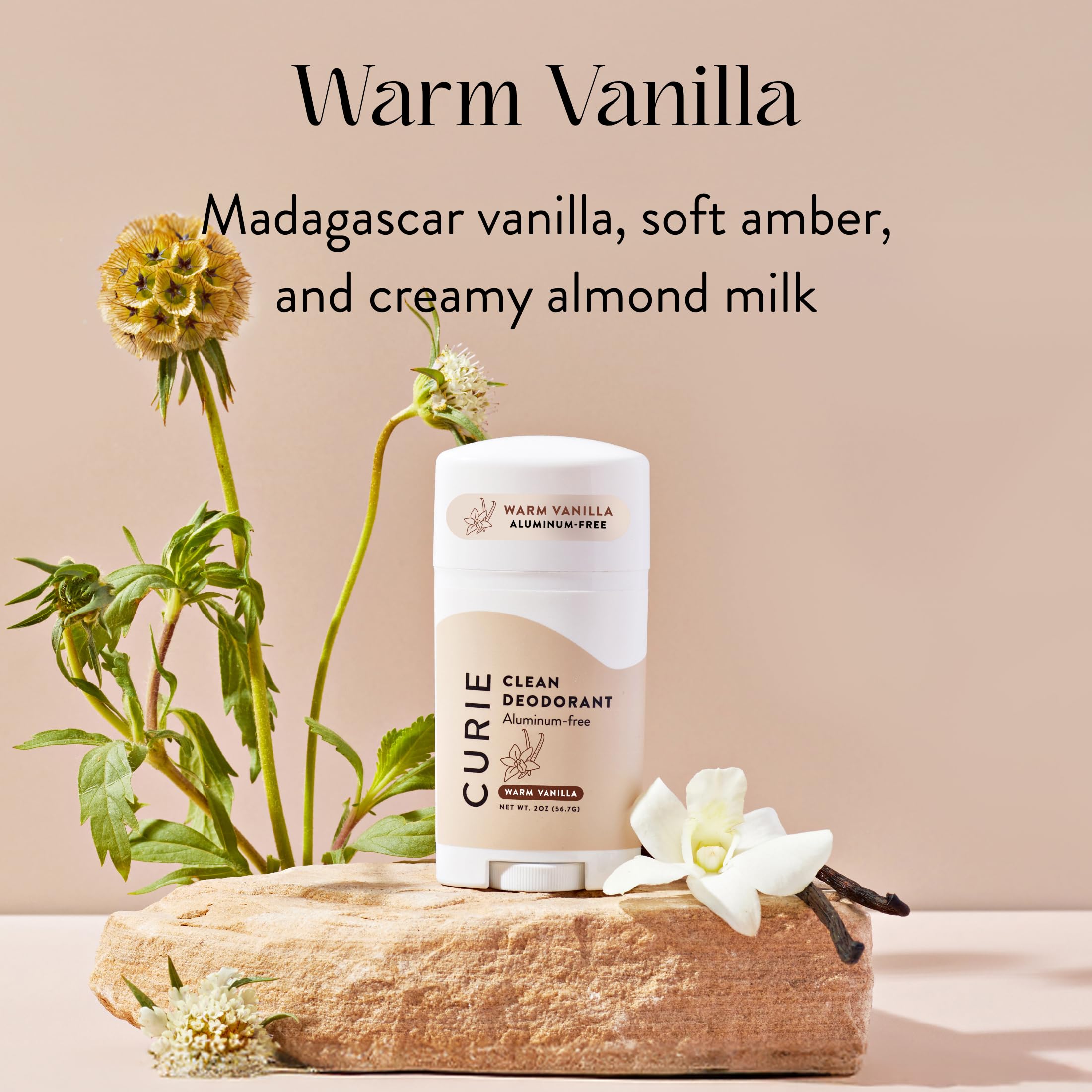 Parfum durable Vanille Chaude du déodorant Curie.