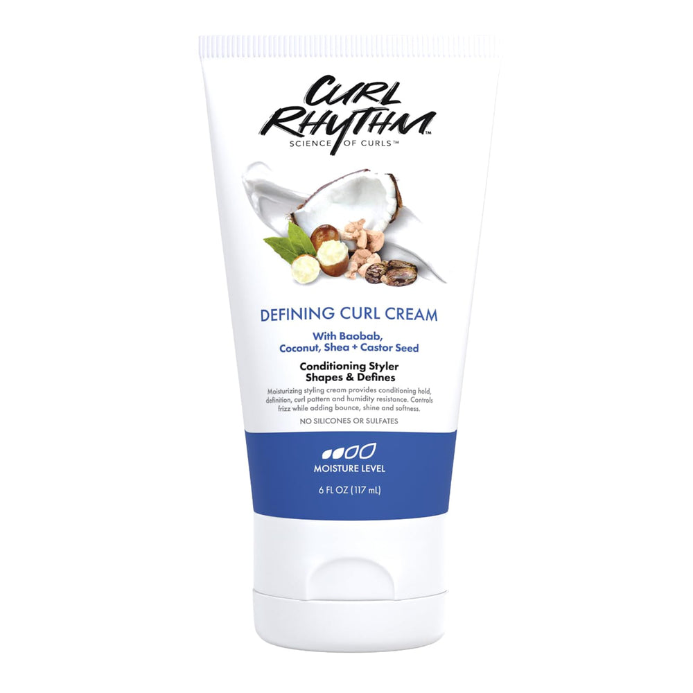 Curl Rhythm crema definidora en botella para rizos definidos y sin frizz.