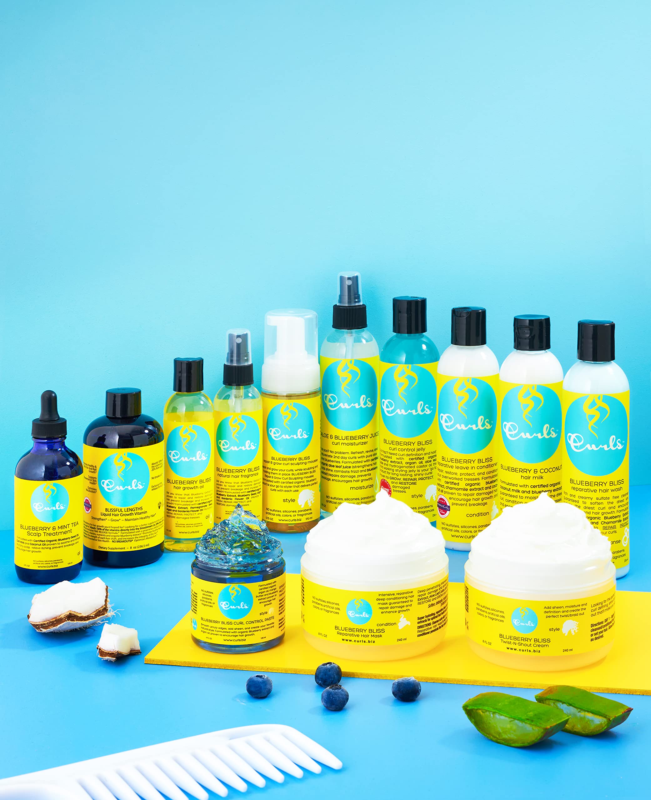 Tiempo de espera de 15 minutos con Curls Blueberry Bliss