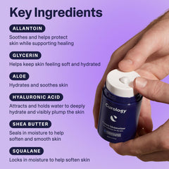 Curology crema hidratante rostro, ácido hialurónico hidrata y ayuda a mantener elasticidad.