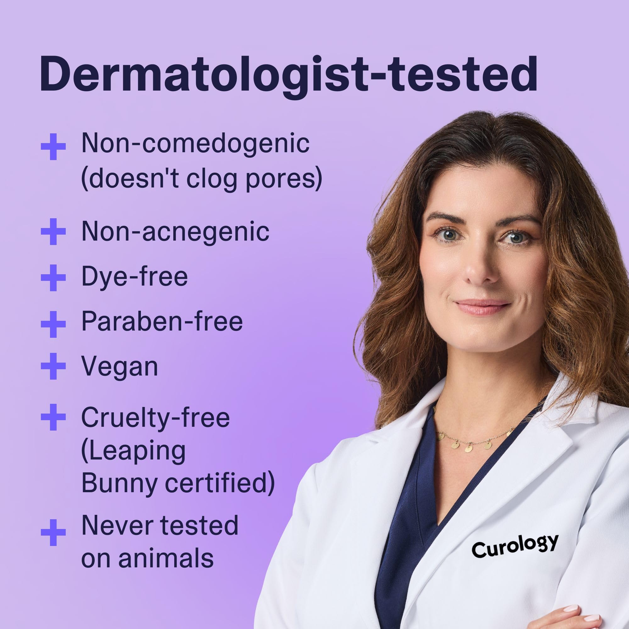 Curology crema hidratante rostro, fórmula sin fragancia es apta para piel sensible.