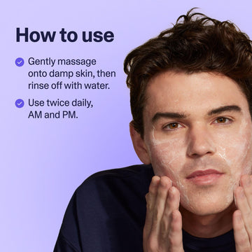 Curology Gentle Cleanser packaging displayed for everyday skincare.