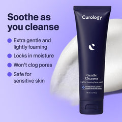 Curology limpiador facial suave, gel ligero para piel sensible