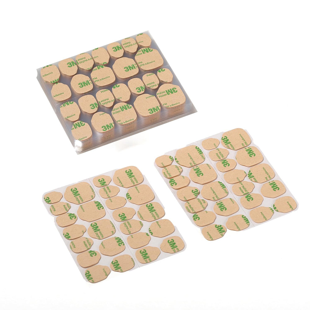 CurvLife: adhesivos de doble cara para uñas, empaque de 20 hojas para manicuras rápidas.