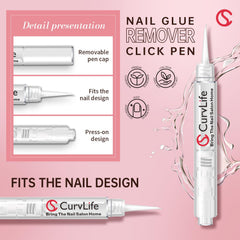 Curvlife bolígrafo-serum de aplicación precisa para un ajuste limpio.