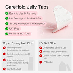 CurvLife CareHold Pro aplicación rápida en casa con tiras pre-cortadas y doble cara.