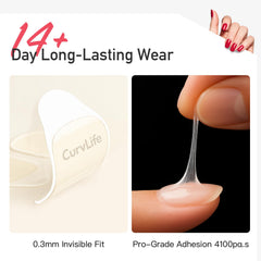CurvLife CareHold Pro set de 10 hojas y 15 tallas para ajustar cada dedo.