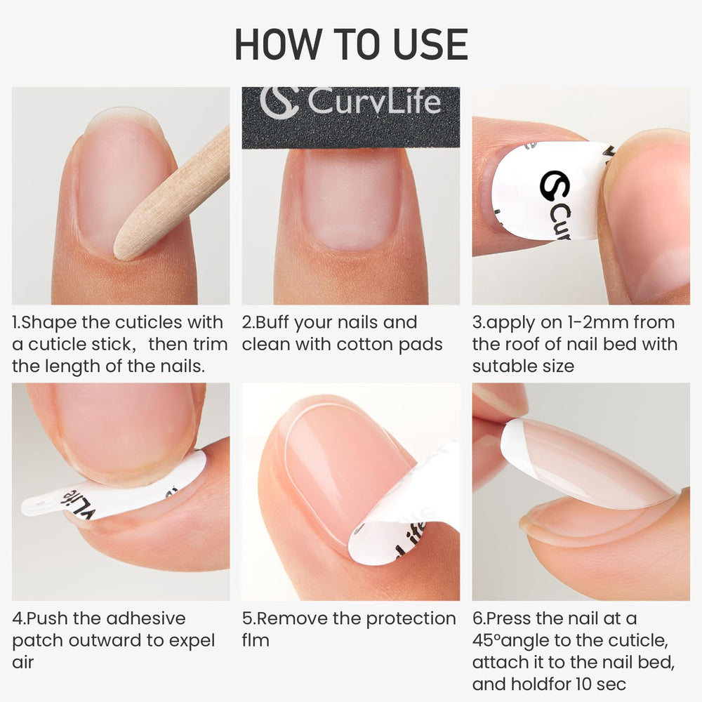 CurvLife CareHold Pro sin necesidad de pegamento líquido durante la instalación.