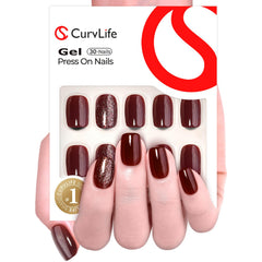 CurvLife diseño cuadrado vino brillante para look nocturno