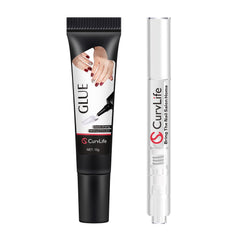 Curvlife gel de pegamento para uñas semisólido, adherencia duradera para uso diario.
