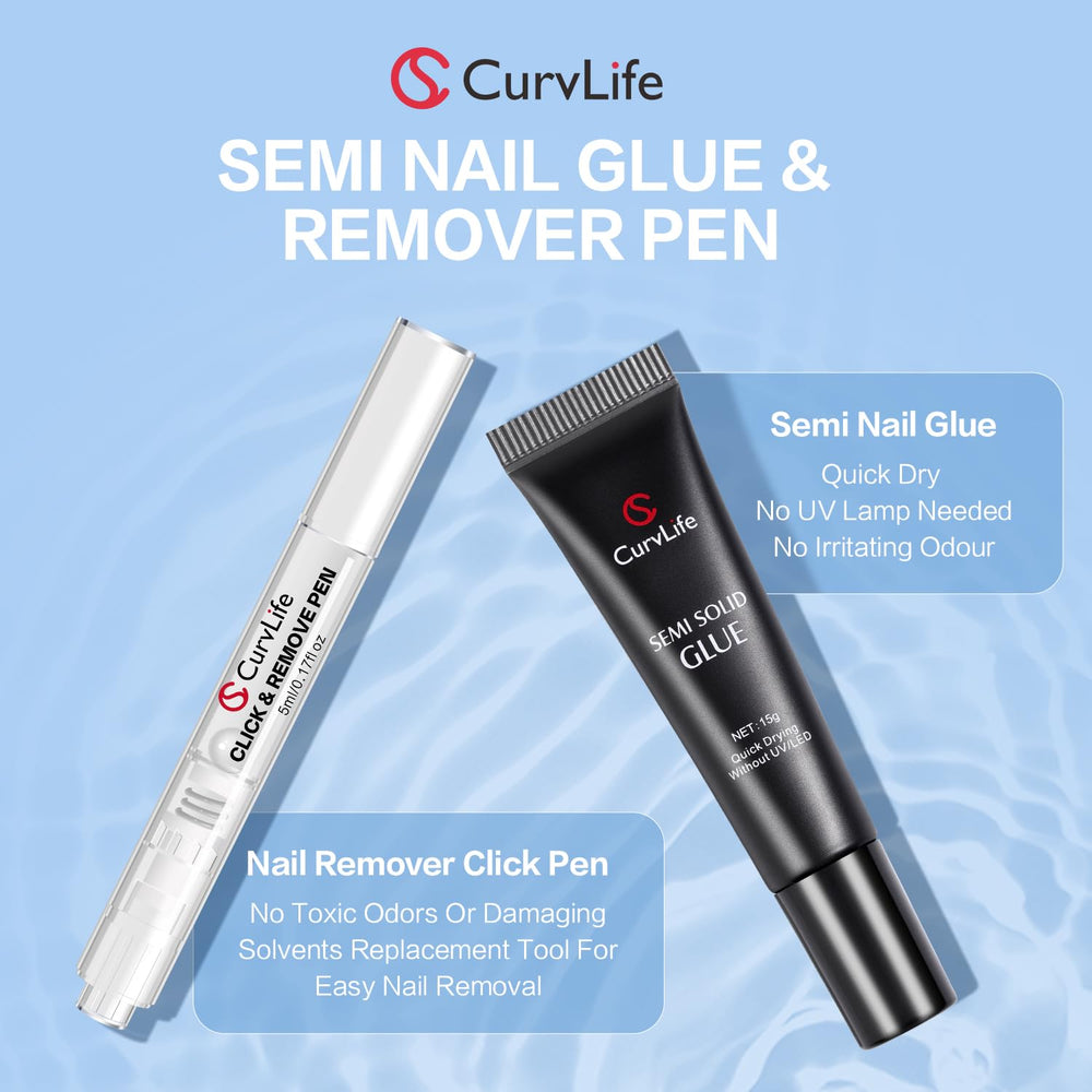 Curvlife bolígrafo remover uñas, dispensing preciso de 1-2 gotas