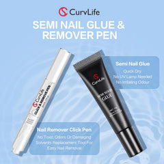 Curvlife bolígrafo remover uñas, dispensing preciso de 1-2 gotas